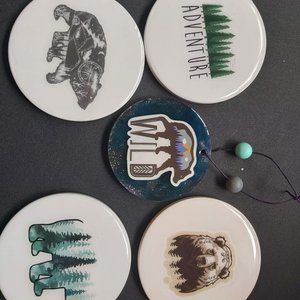 Key chains and decals
